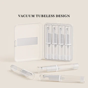 4PCS 5ML Airless Pump Jars Empty Refillable Eye Cream Roller Bottle Serum Lotion Essential Oil Cosmetic Storage Container - Thumbnail 4