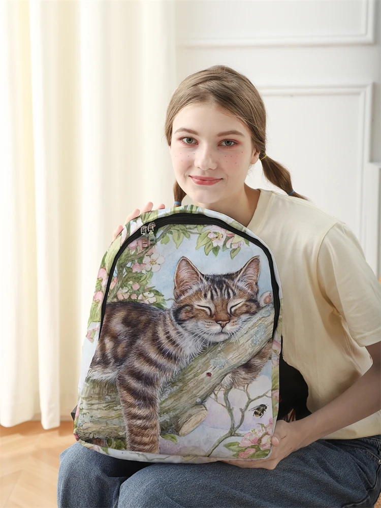 New Women's and Men's High Capacity College Backpack Trend Women's Laptop School Bag Cute Girl Travel Bag Cool