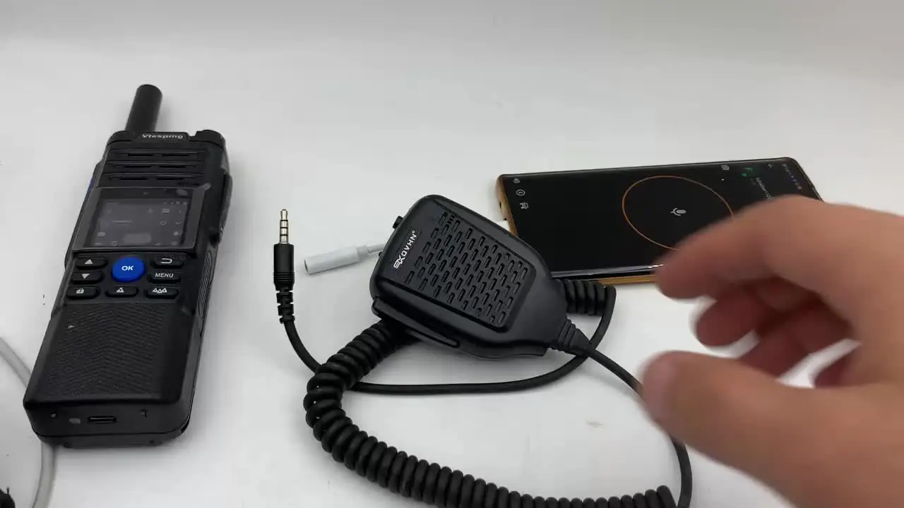 Zello ラジオ用 3.5mm ジャック プラグ PTT ハンドヘルドおよび