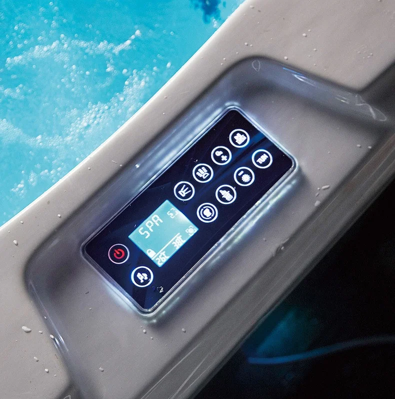 Outdoor Spa Hot Tub With LED Light