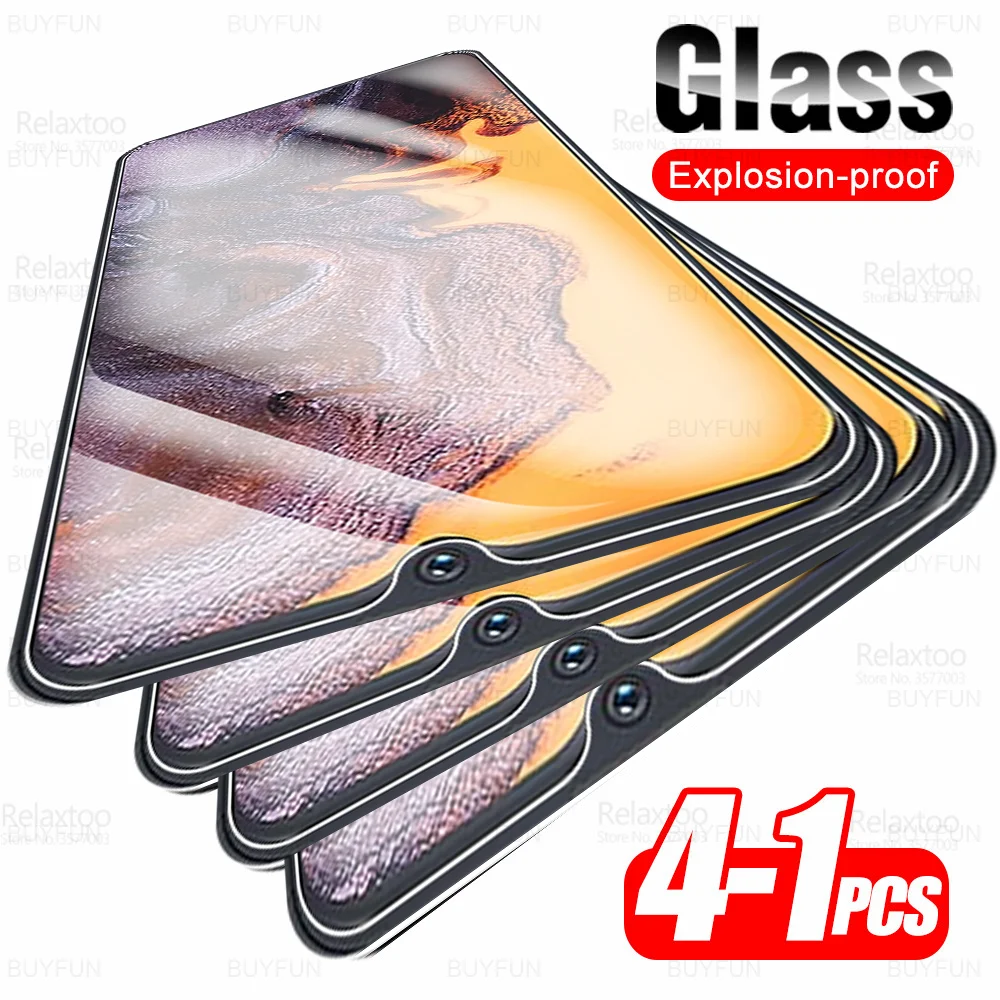 4-Pack Full Cover Tempered Glass Screen Protector, 6.58-inch 2023 Edition