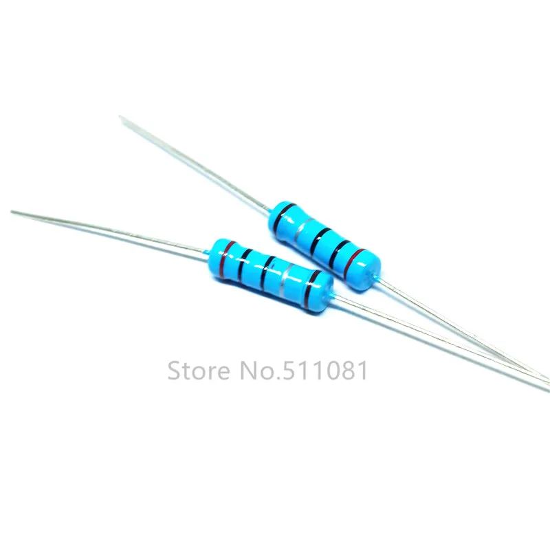 2W Metal film resistor 1% 1R ~ 1M 2.2R 4.7R 10R 22R 47R 100R 220R 470R 1K 10K 100K 2.2 4.7 10 22 47 100 220 470 ohm 10PCS