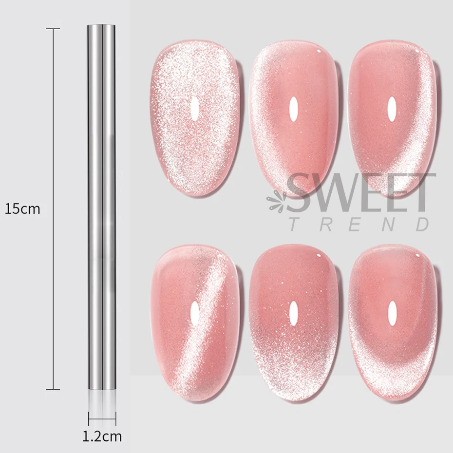 Strong Wide 9D Magnetic Board Cat Double Head UV Gel Line Strip Multi-function Magnet Board Polish Varnish Magic Nail Art Tool magnetic nail art tools magnetic nail tools