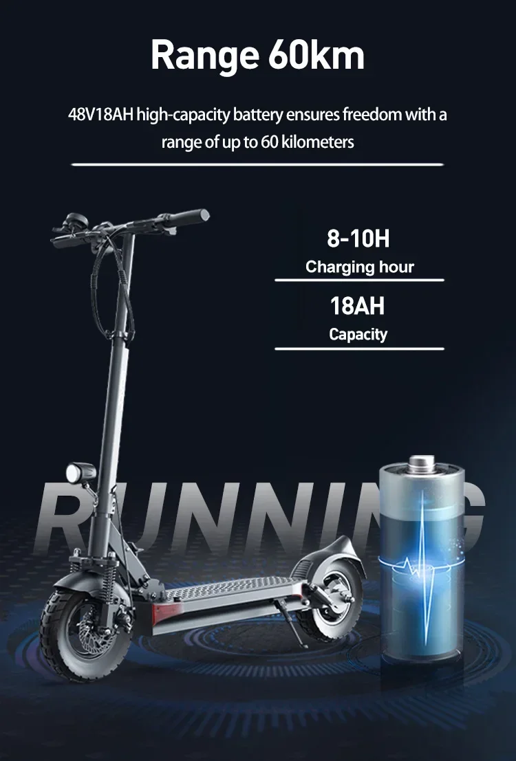 JOYOR Y6-S Elektroroller für Erwachsene 48V 18Ah Akku bis zu 70KM Reichweite 10 Zoll Räder – Detail 21