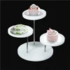 Acrylic ring jewelry display rack Multi-layer round jewelry rotating display table cake dessert disp 1