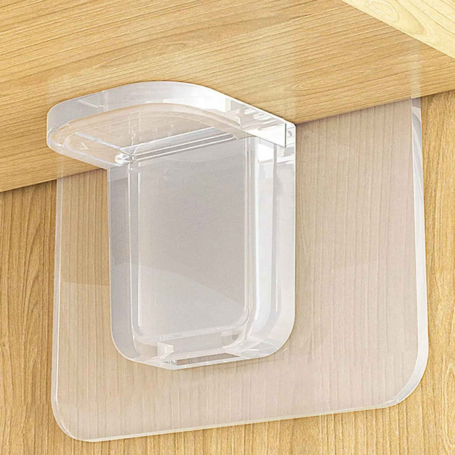 4 Clips De Verrouillage Automatique Pour étagères - Transparents - Universels Pour Armoires Bois