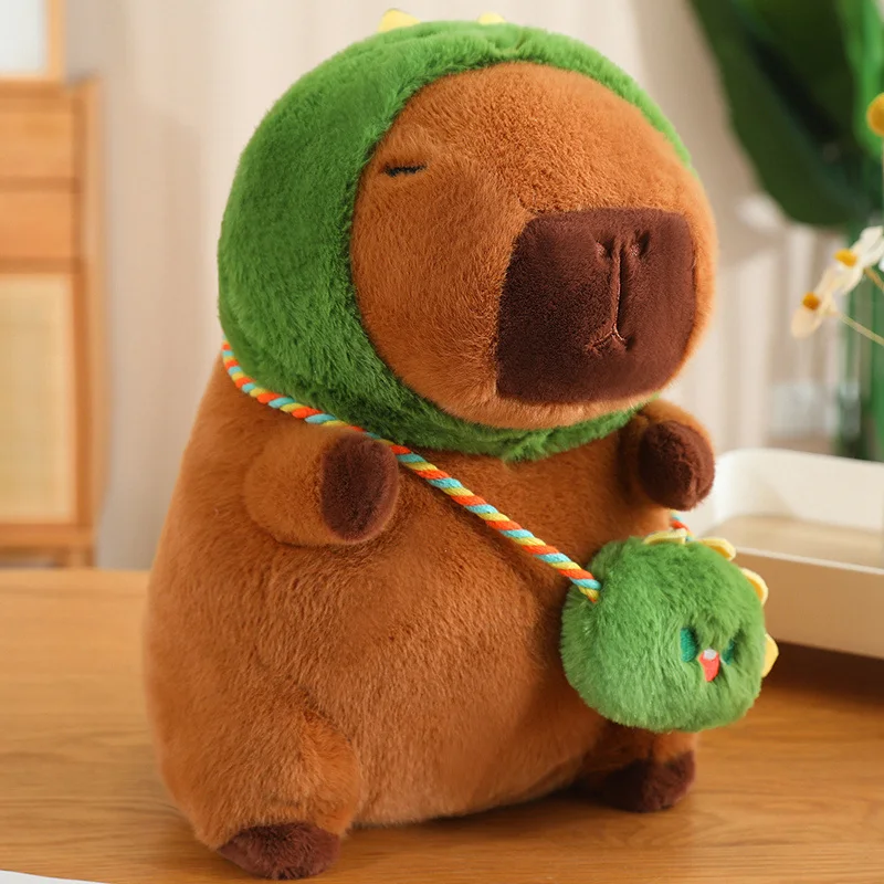 thumbnail image 1 of 30-85cm Giant Lotus Leaf Umbrella Capybara Plush Toy Cosplay Rabbit Frog Dinosaur Capibara Plush Toy Stuffed Animals, 1 of 5