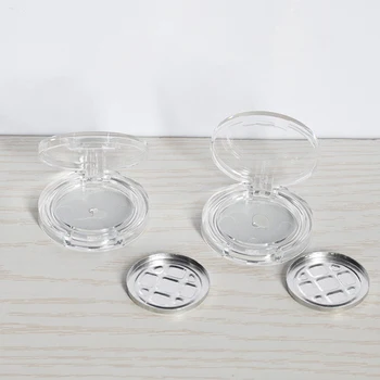 2.5g Empty Single Slot Eyeshadow Palette Blush Box Portable Cosmetic Makeup Case Container With Mirror For Bb Cream Foundation - Thumbnail 3