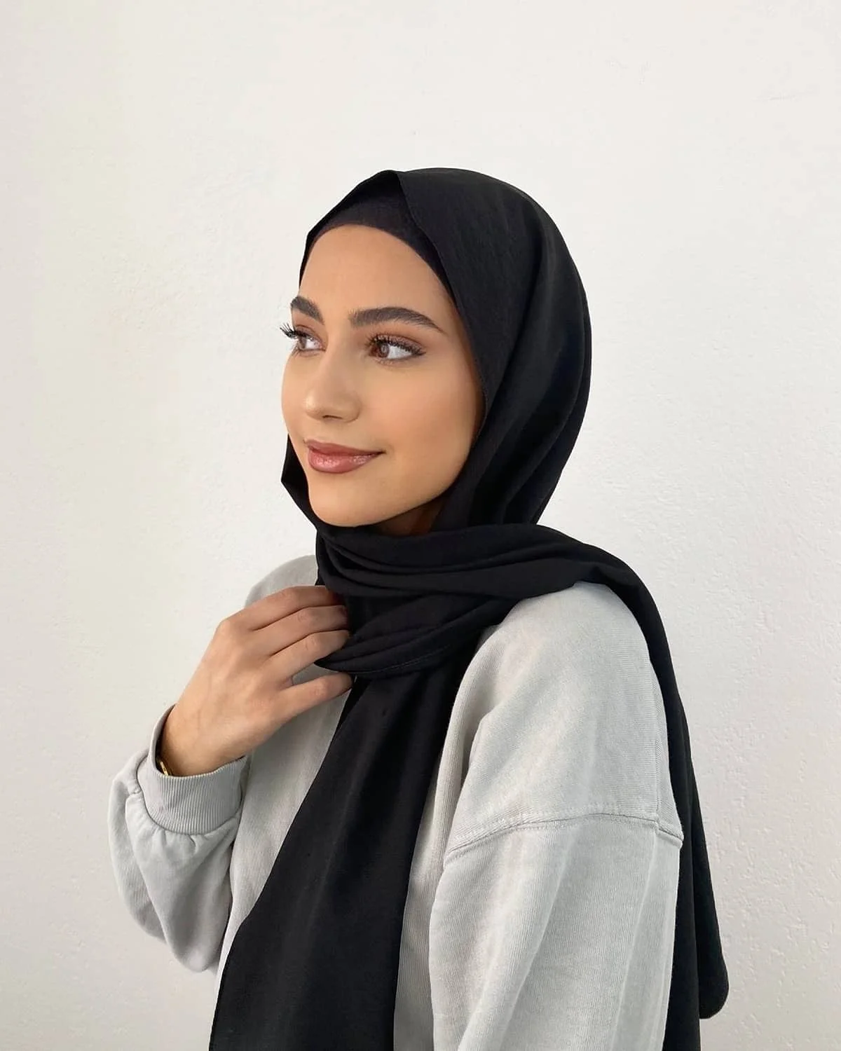 Ramadan Jersey Hijab Schal Für Muslimische Frauen Schal Stretchy Einfach Hijabs Modale Baumwolle Hijab Schals Kopftuch Afrikanische Frau Turban