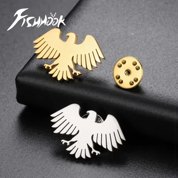 Eagle Germany United States America US Army Pin Brooch Gift for Woman Men Supernatural Amulet Stainless Steel Breastpin Jewelry