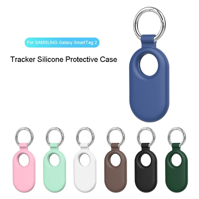 

Suitable for Smarttag 2 Protective Case Silicone Keychain Pet Dog Tracker Locator Positioning Housing Anti-Scratch DropShipping