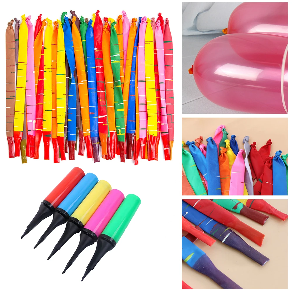 100PCS Rocket Balloons Screaming Balloons Flying Magic Long Balloons Holiday Festival Birthday Party Decorations Supply