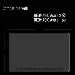 RedMagic Astra Full HD Protezione per Schermo in Vetro Temperato - Film Resistente ai Graffi e agli Oli, 2-Pack