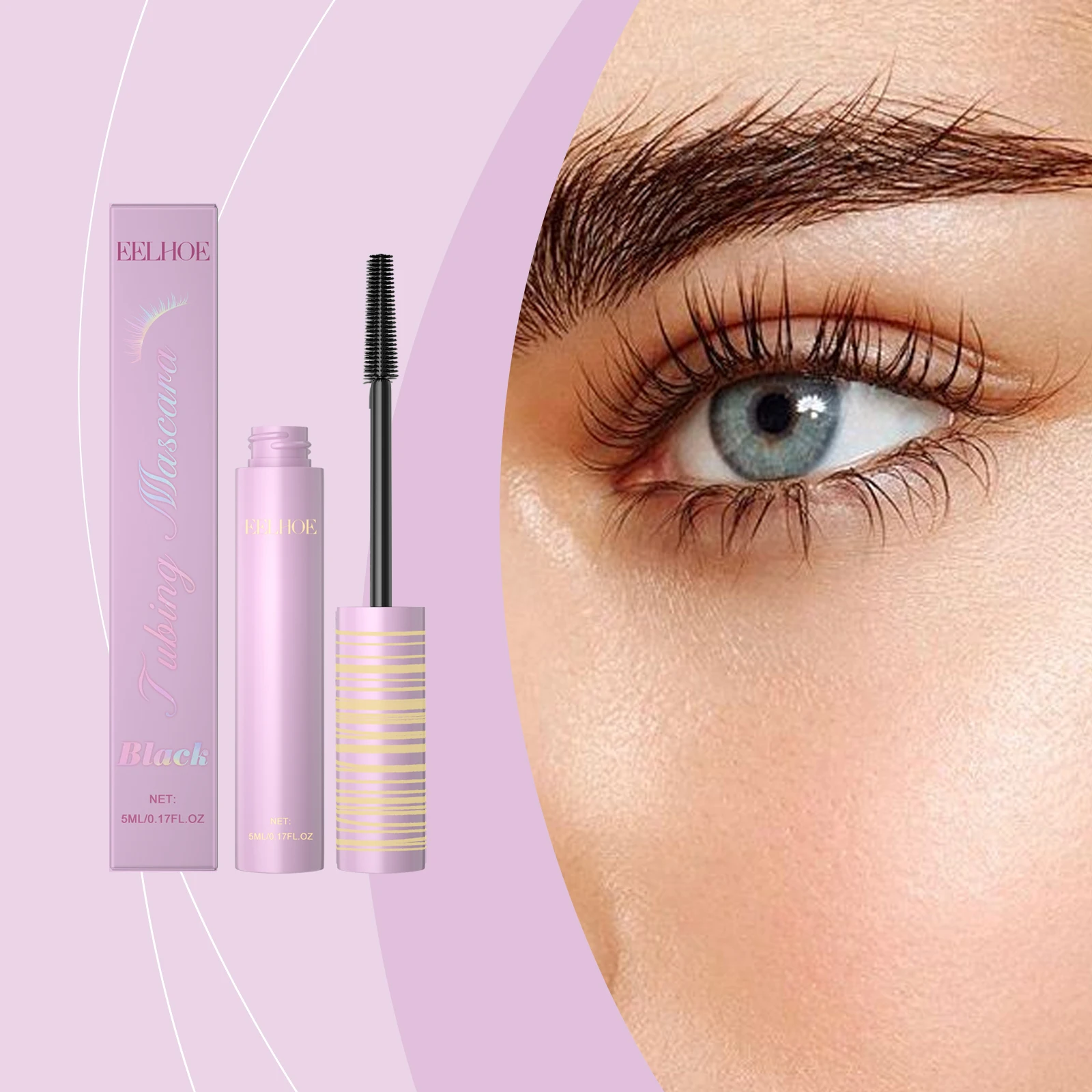 Black Mascara - Smudge-Proof Long-Lasting Lash Styling Mascara, Natural Daily & Party Volumizing Eye Makeup Essential_voghion.com