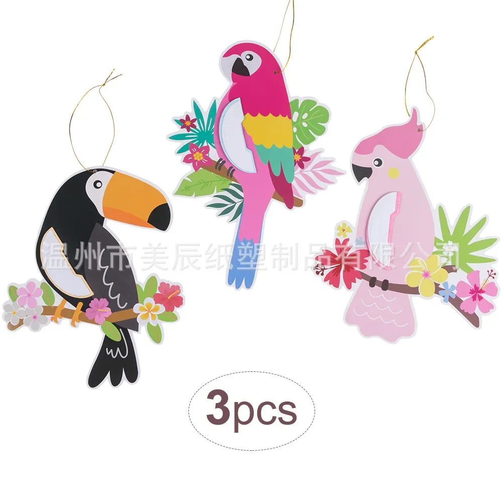 12 Stück Papageien-Waben-Hängedekorationen – Bunt, 26–28 Cm Hoch – Für Sommerparty, Hawaii-Motto, Geburtstag Oder Klassenzimmer