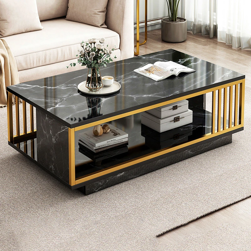 Decor Tray Coffee Table Minimalist Square Nordic Side Table Living Room Library Furniture Mesa Centro Salon Home Decor