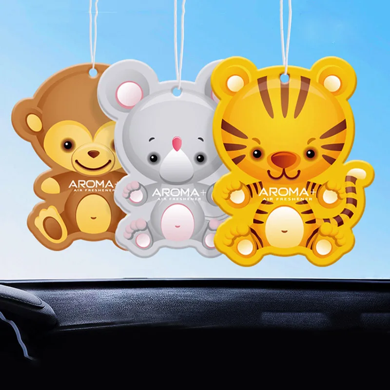 

Car Cartoon Aromatherapy Interior Ornament Pendant Fragrance Piece Rearview Mirror Hanging Freshener Auto Decor Deodorization
