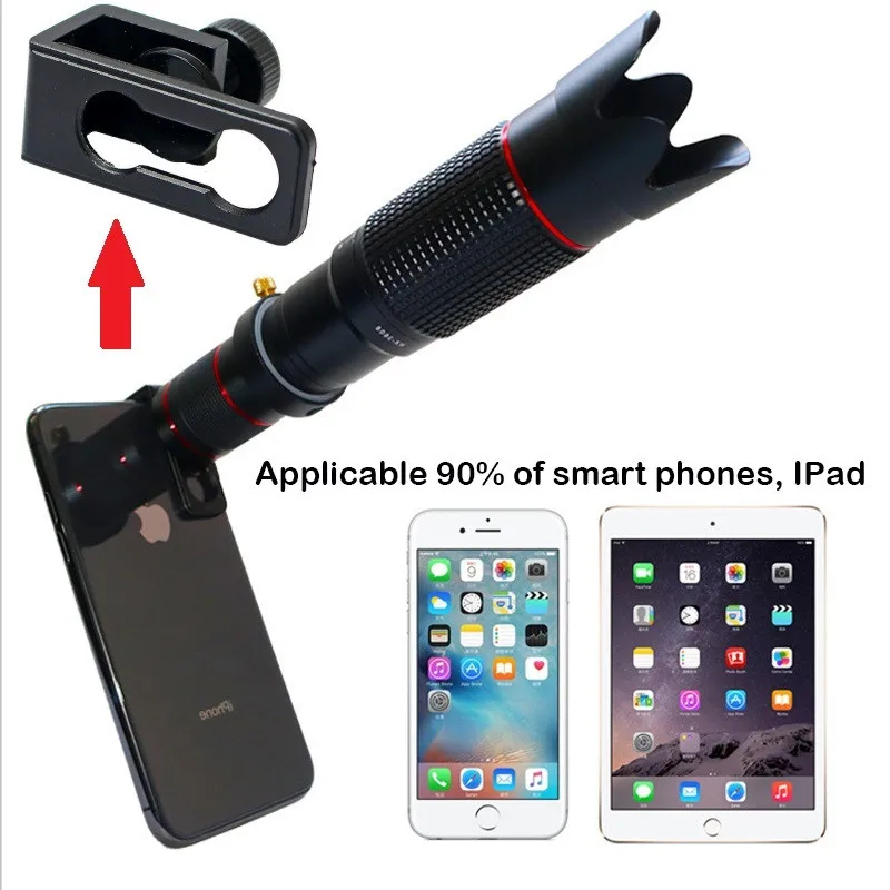 Walmeck 8X Zoom Optical Smartphone Telephoto Lens Portable Mobile Phone Telescope Lens with Clip Universal for iPhone Samsung Huawei Xiaomi HTC Most Phones 