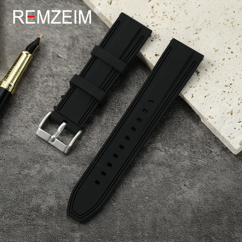 Premium Quick Release Silicone Sport Strap - Soft, Durable Rubber Wristband