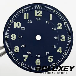 Enhanced Green Luminous Diver Watch Dial, 29mm (Blue B)