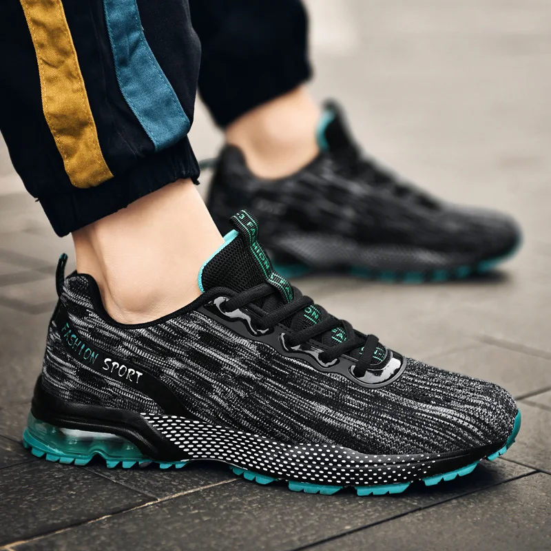 

MZY Large Size Man Air Cushion Running Shoes Hiking Shoes Leisure Time Mesh Surface Sneakers Ventilation Trendy Shoes