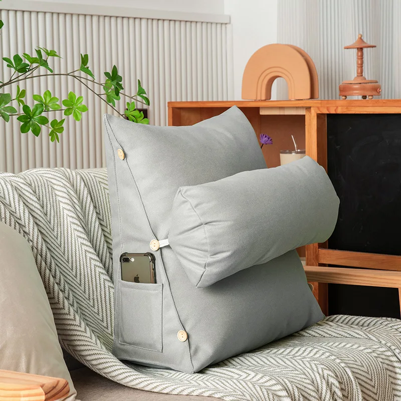 All Season Reading Pillow Office Sofa Bedside Back Cushion for Chair Bed Lumbar  Support Cushions Backrest