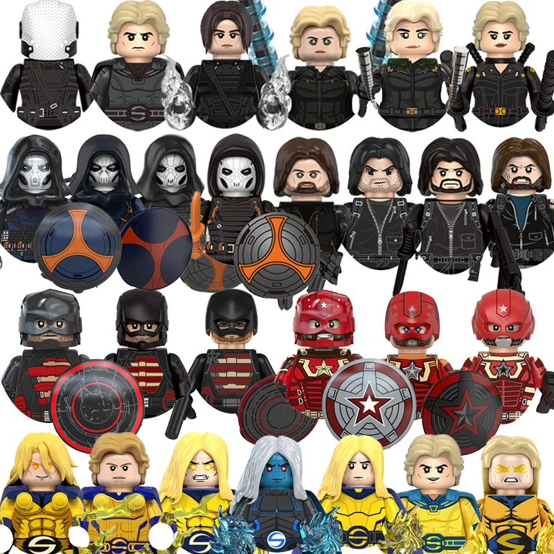 Marvel Thunderbolts Bricks Taskmasters Yelena Building Blocks Sentry Mini Action Figures Bricks Educational Diy Toys Gifts