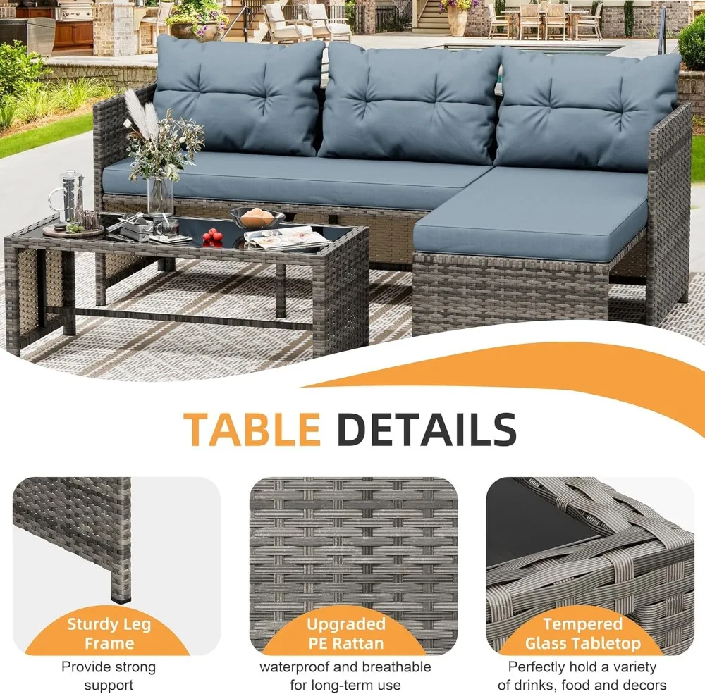3-Piece Patio Furniture Set 4