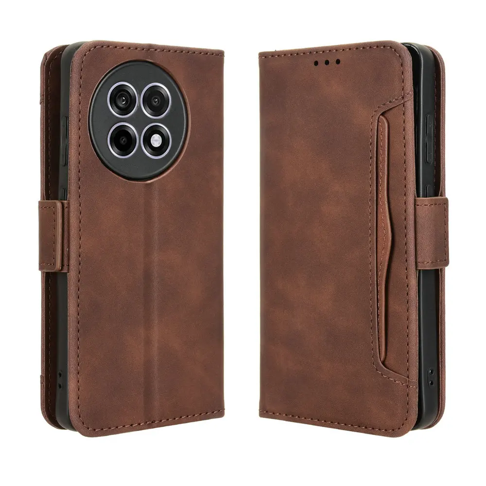 Luxury Leather Portable Card Wallet Case - Premium Book Cover