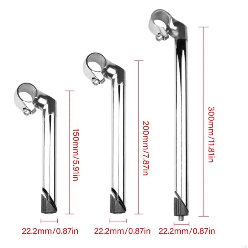 Light Weight Bicycles Quills Stem Aluminum Alloy Handlebar Gooseneck Clamp Stem Risers Cycling Handle Enduring