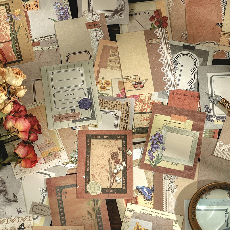 30 Pz Vinatge Scrapbooking Paper Pack Junk Journal Planner Scrapbooking Vintage Decorativo Fai Da Te Carta Stock Paper