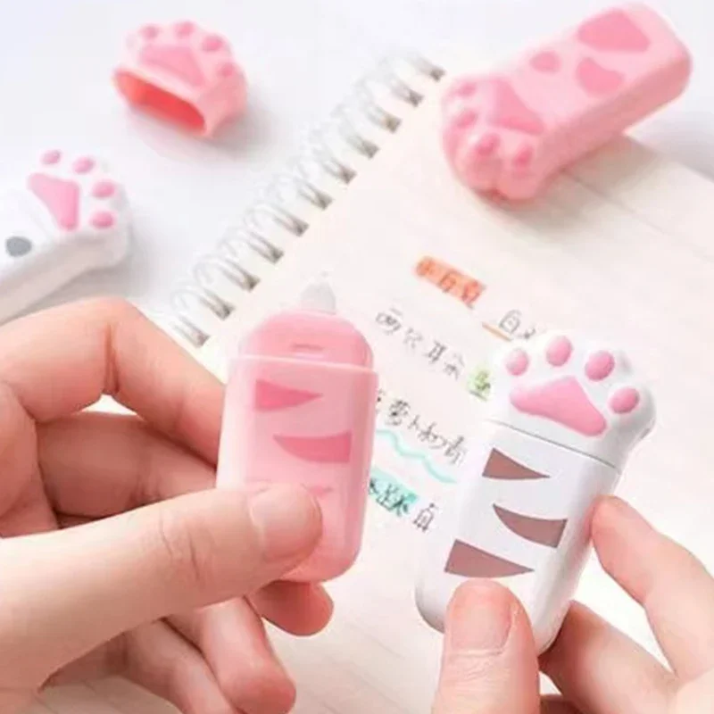 Random 1Pcs Cat Claw Correction Tape Kawaii White Out Corrector Promotional Gift Student Prize School Supplies stationery gift