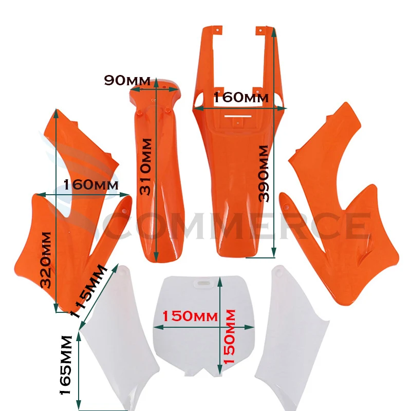 Mini Dirt Pit Bike Parts Near Me Apollo Rfz Plastics Kit Plastic