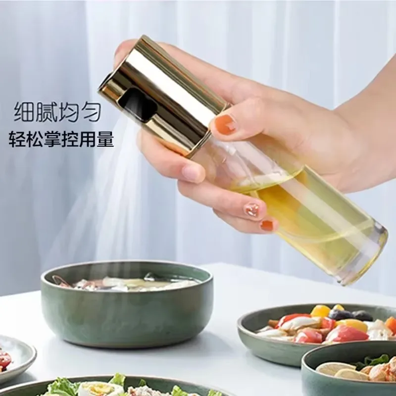 Kitchen Portable Spray Bottle Oil Sprayer Oiler Pot BBQ Barbecue Cooking Tool Can Pot Cookware Household Storage Tool PP Olive