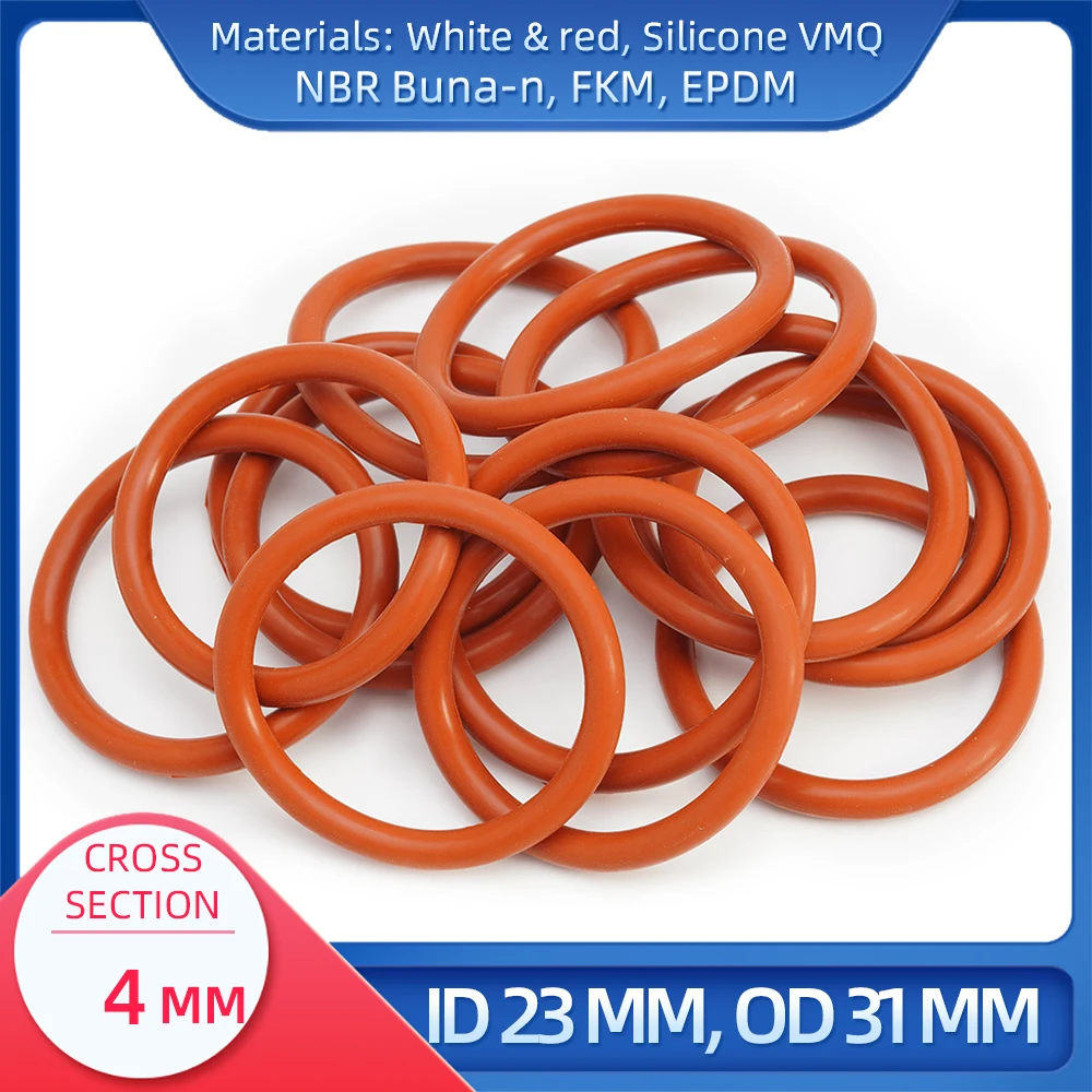Pack of 2 37X4 Nitrile NBR Rubber O Ring 37mm ID x 4mm Cross Section 
