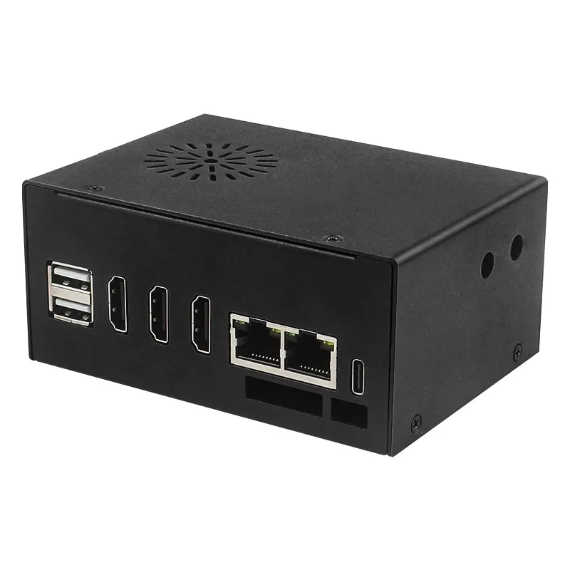 Orange Pi 5 Plus Metal Case with Fan Optional Antenna Aluminum Heatsinks eMMC Wi