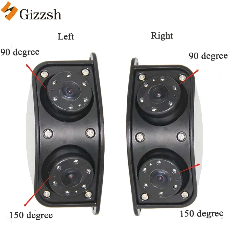 12.3inch electronic rearview mirror monitor truck bus side mirror blind spot monitoring camera system