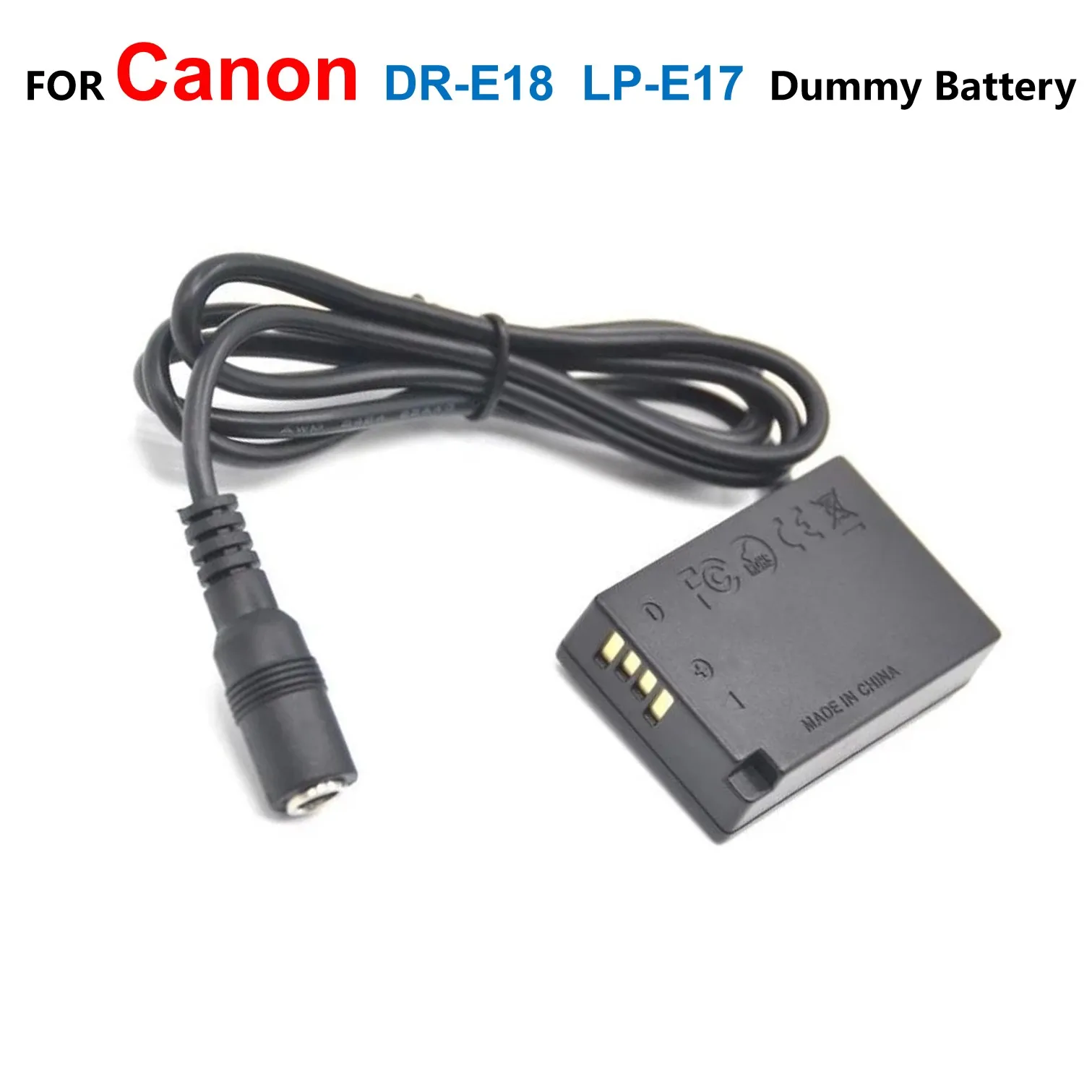 Dre18 Dr E18 Dc Coupler Lpe17 Dummy Battery For Canon Eos Rebel T7i