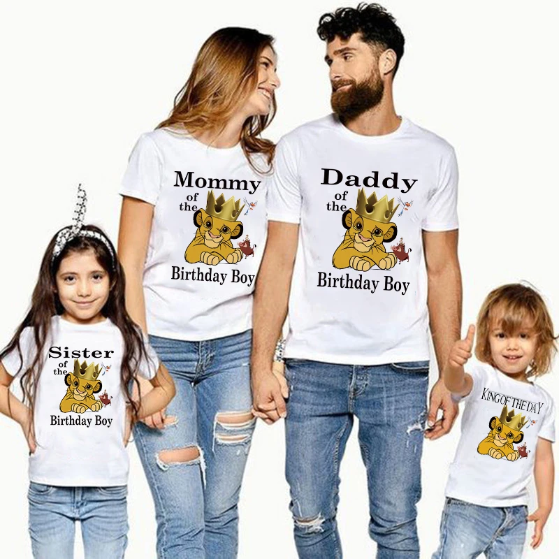 Birthday Shirts for Family Birthday Matching Shirts Birthday King Tshirt Matching Set Boys Birthday Shirts For Men Birthday King Shirt