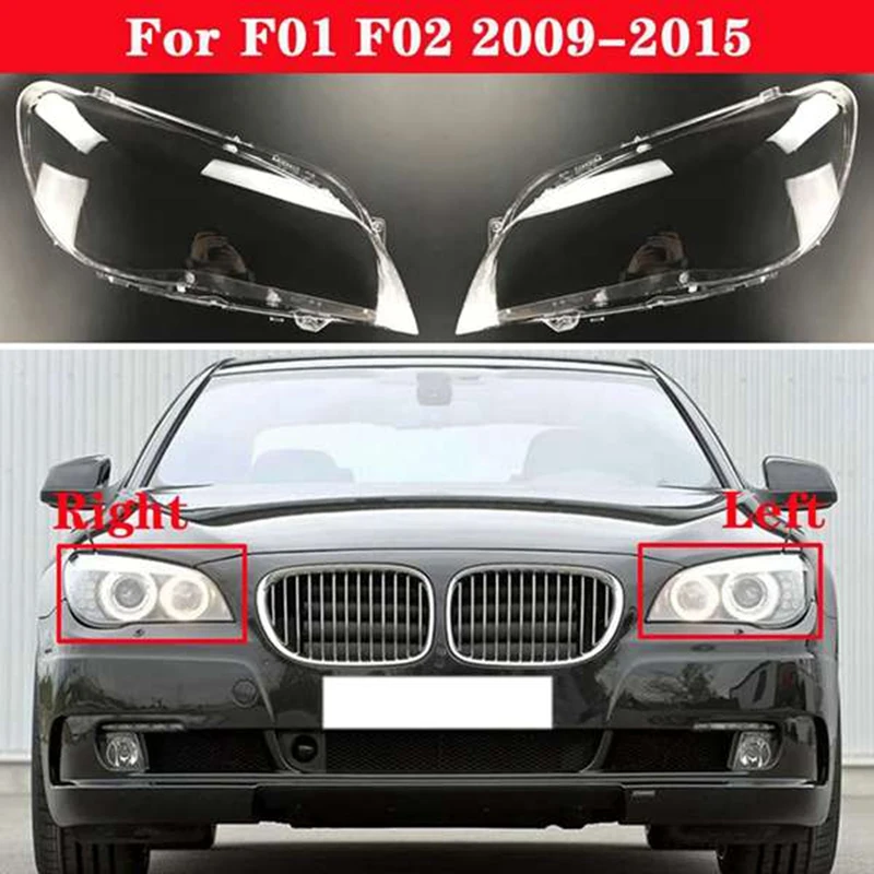 자동차 헤드라이트 투명 커버, 헤드라이트 쉘 렌즈, BMW 7 시리즈 F01 F02 2009-2015 에 적합