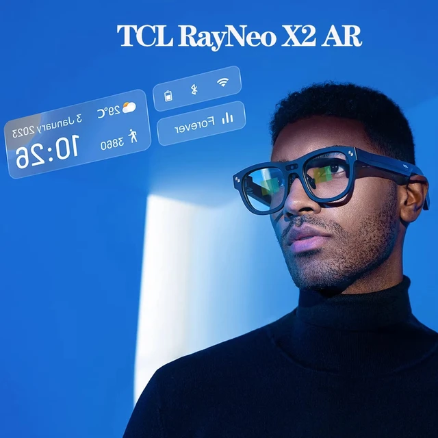 TCL RayNeo X2 AR Glasses Binocular Full-color Displays 1080P XR Glasses For Intelligent Translation Real-time Navigation