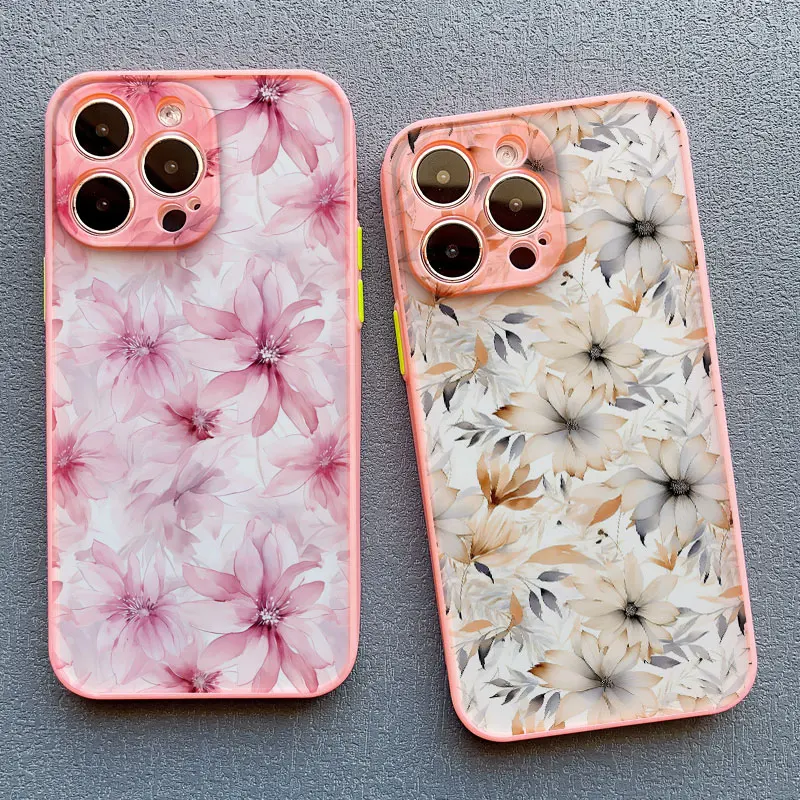 Charming Blue and White Porcelain Floral Phone Case - Shockproof Cover