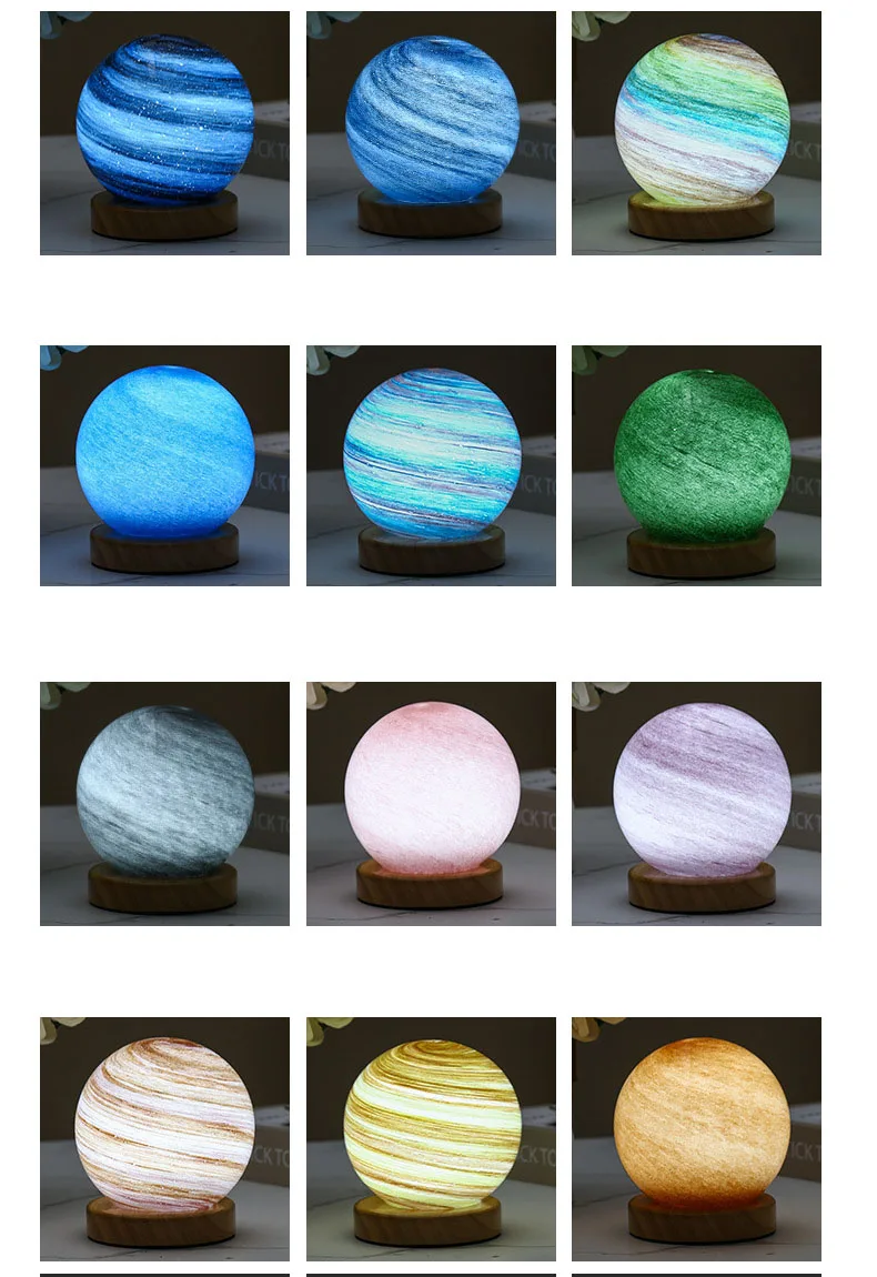 

Star Lamp Sunset Table Lamp Atmosphere Rainbow Lamp Wandering Planet Nightlight Bedlight Birthday Gift