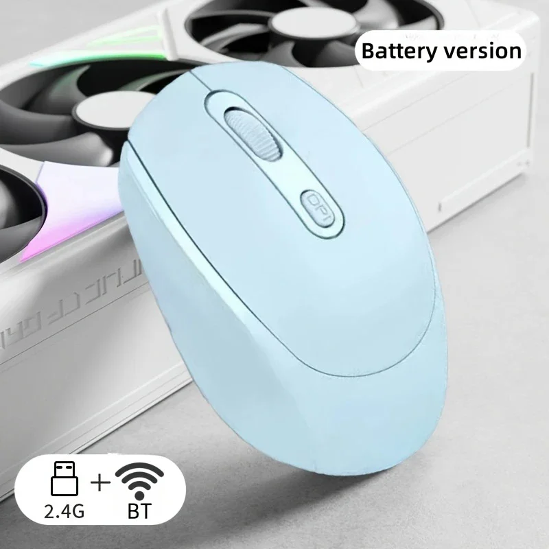 Ergonomic Bluetooth-compatible Wireless Optical Mouse - Cordless Design