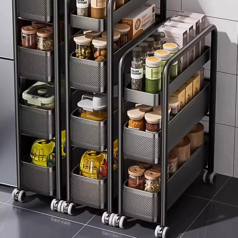 Portable Trolley Kitchen Storages Home Organizer Trolleys Roulette Furniture Wheels Drawers Carrello Da Cucina Removable