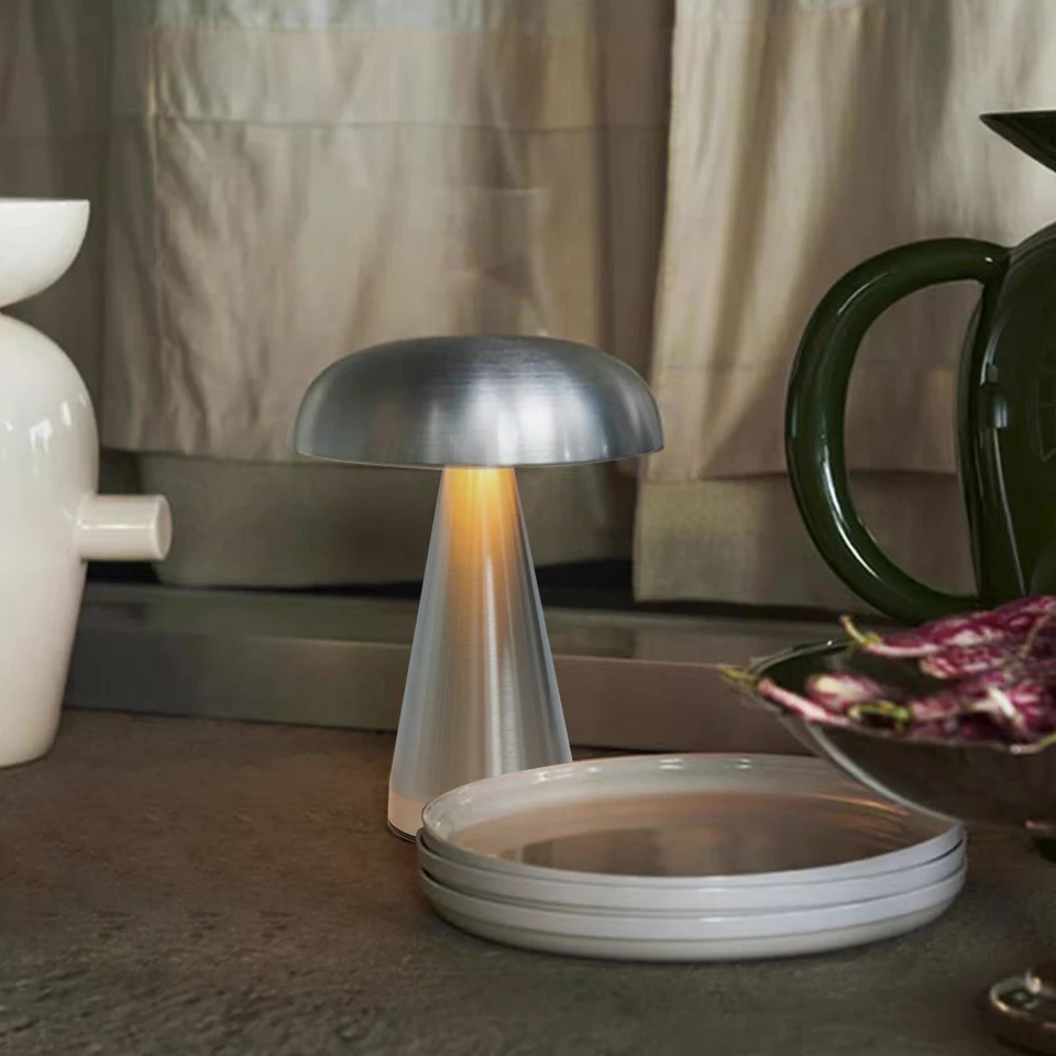 Simple LED Desk Lamp USB Charging Table Lamp Three Colors Touch Switch Bar Bedroom Lamps Home Decoration Reading Night Light