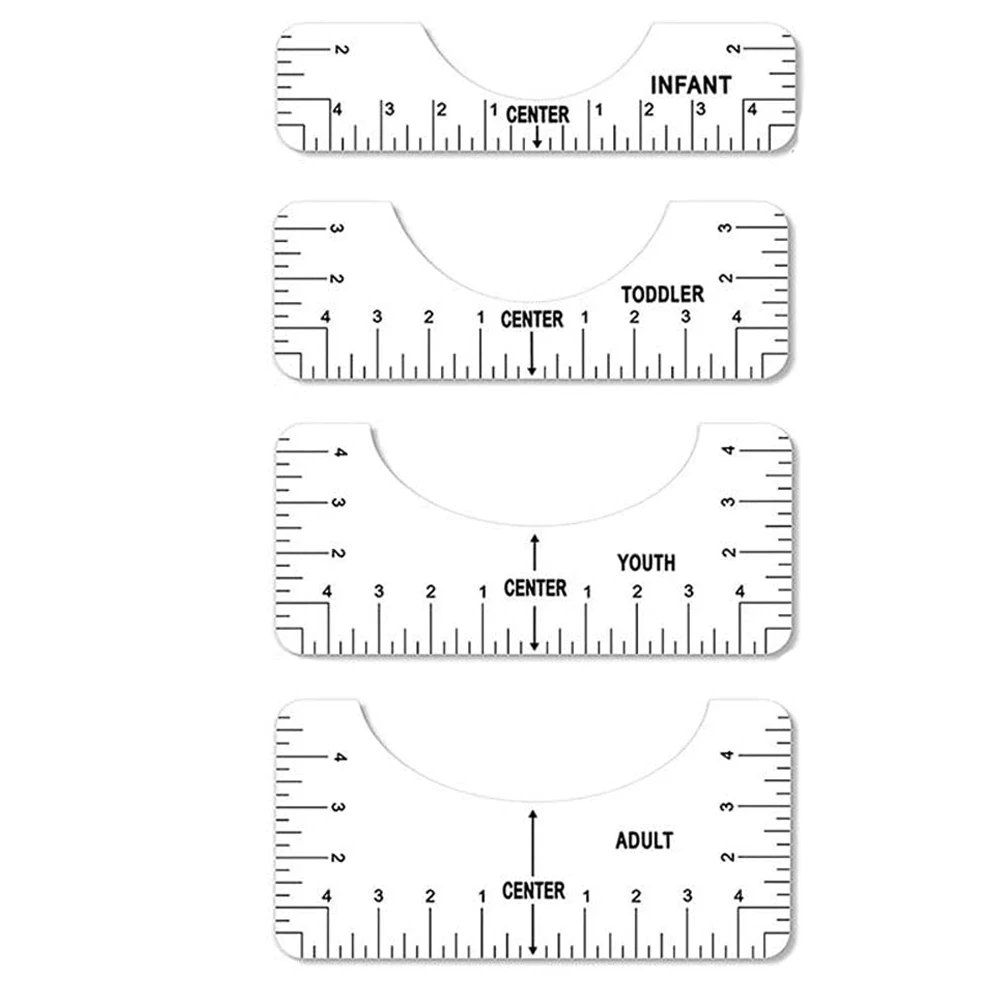 4pcs-Round-Neck-Measuring-Ruler-Tailors-Ruler-Designing-Clothes-T-shirt ...