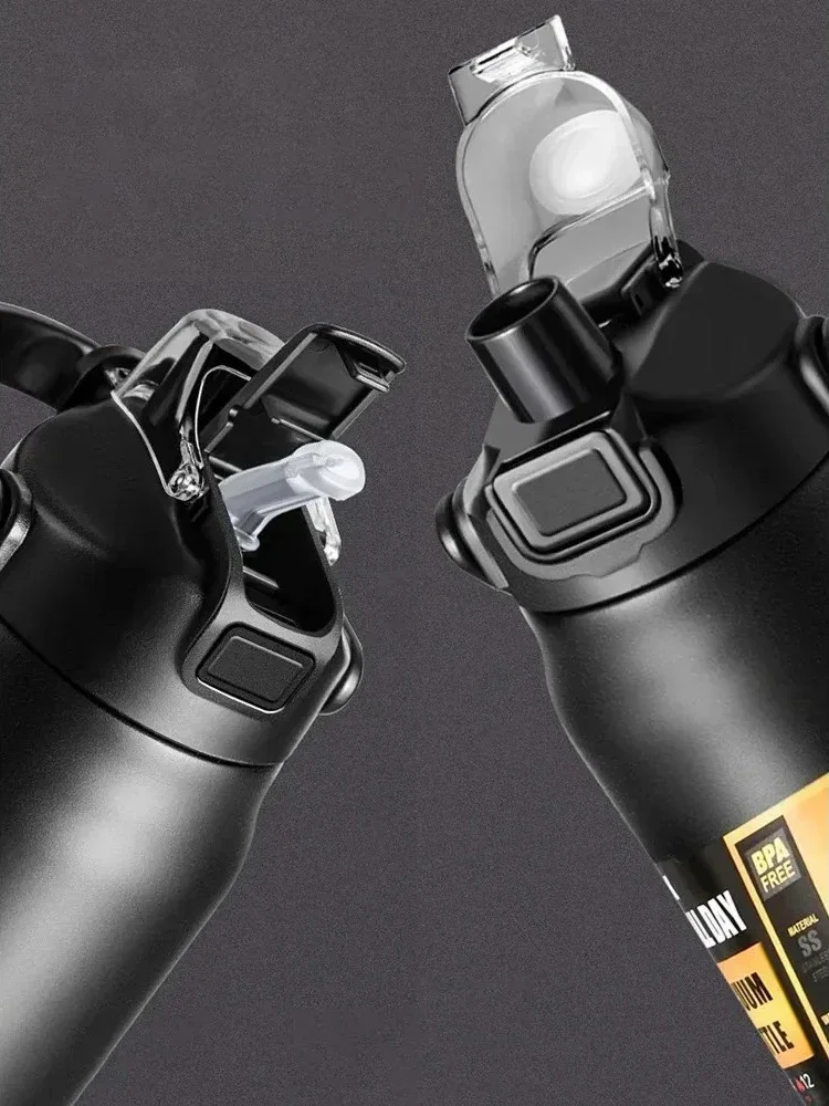 Description Picture 6 of itemOutdoor Portable Thermos with Straw 304 Stainless Steel Thermal Mug Tumbler Cup Sports Vacuum Flasks Cold and Hot Water Bottle