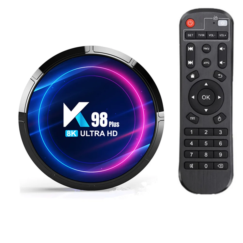 K98 Plus Android 13 TV Box Set Top Box Digital Media Player Home Ultra HD Dual WIFI 8K Smart TV Box With Remote Control