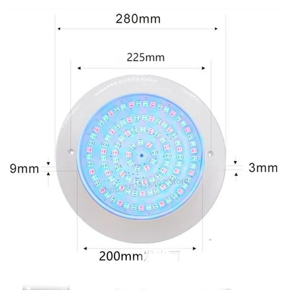 35W RGB LED 수영장 조명 IP68방수 12V 야외 초박형 벽걸이형 수중 램프 연못 LED Piscina Luz 스포트라이트